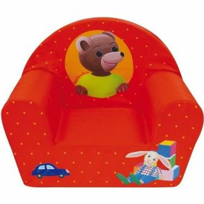 Lnestol til brn Fun House 712583 Bjrn 52 x 33 x 42 cm Rd