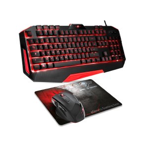 Tastatur og mus Spirit of Gamer SOG-3IN1-ES Sort Rd AZERTY