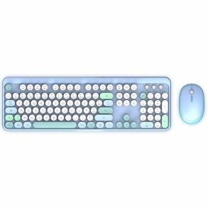 Tastatur og mus Mobility Lab Pure Color Bl� Azerty Fransk