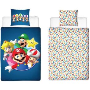 Dynebetr�k s�t Mario Bros 25 x 4 x 30 cm Bl� Seng 140 2 Dele