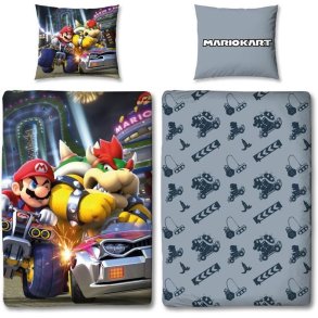 Dynebetr�k s�t Mario Bros 25 x 5 x 30 cm Multifarvet Seng 140 2 Dele