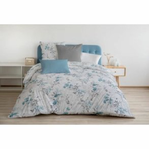 Dynebetrk st HOME LINGE PASSION POMPADOUR Bl/hvid