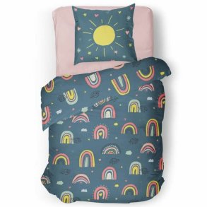 Dynebetrk st Roupillon rainbow 140 x 200 cm Bl 2 Dele