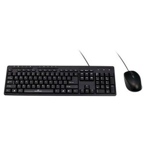 Tastatur og mus Bluestork BSPACKFIRSTII Sort Fransk AZERTY