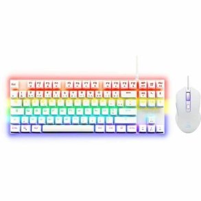 Gaming-tastatur og -mus The G-Lab MERCURY W Hvid