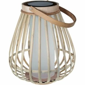 Solcellelampe Beige Flammeeffekt