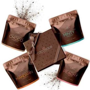 Eksfolierende ansigtscreme Cocosolis Luxury Coffee Scrub Box 4 Dele