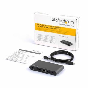 USB Hub Startech DK30C2HAGPD Sort Gr USB-C