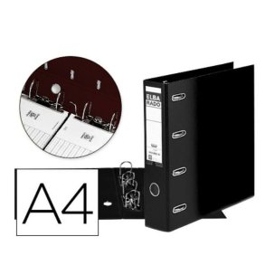 Ringbind Elba 100551851 Sort A4 (1 enheder)