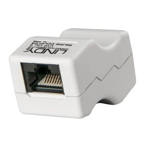 RJ45-Adapter LINDY 34009 Hvid Gr 1 enheder