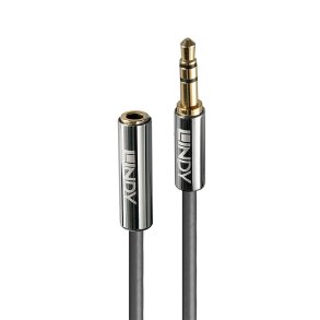 Jack-forlngerkabel (3,5 mm) LINDY 35327 1 m Sort Antracit