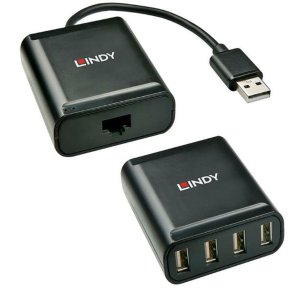 USB Hub LINDY 42679 Sort