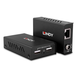 USB til RJ45-netvrksadapter LINDY 43408 Sort