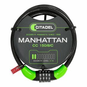 Kabel med hngels Citadel Manhattan cc 150/8/c Kombination Sort 150 cm