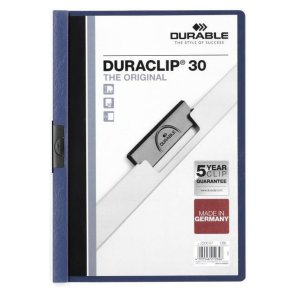 Dokumentmappe Durable Duraclip 30 Mrkebl Himmelbl A4 25 Dele