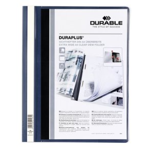 Dossier Durable DURAPLUS Gennemsigtig Mrkebl A4 (25 enheder)
