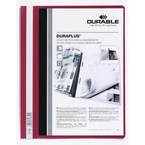 Dokumentmappe Durable DURAPLUS Rd Gennemsigtig A4 25 Dele