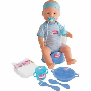 Babydukke med tilbehr Simba New Born Baby 43 cm