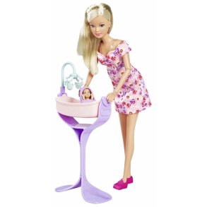 Babydukke med tilbehr Simba Steffi Love