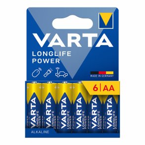 Batterier Varta longlife power aa - lr06 1,5 V AA LR06 (6 enheder)