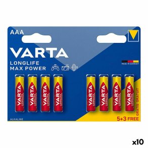 Batterier Varta longlife max power aaa - lr03 1,5 V AAA (8 Dele) (10 enheder)