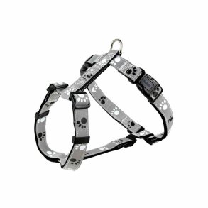 Hundesele Trixie Silver Reflect Sort Gr