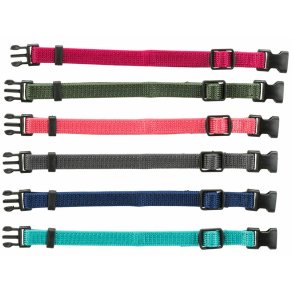 Hundehalsbnd Trixie Grn Grafit Fuchsia Koral Indigo Azul Ocano S/M 17-25 cm (6 enheder)