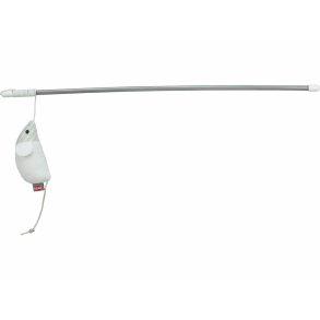 Legetj til katte Trixie Hvid Polyester Plastik Mus