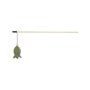 Leget�j til katte Trixie Gr�n Gr� Fisk 48 cm