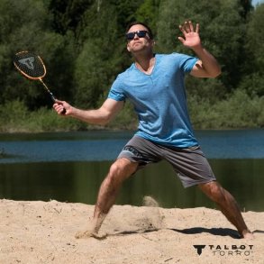 Badminton Ketcher Schildkrt Sort/Orange