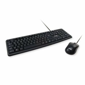 Tastatur og mus Equip 245201 Sort Spansk qwerty Spansk