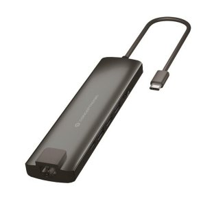 USB Hub Conceptronic 110515507101 Aluminium Gr 9 i 1
