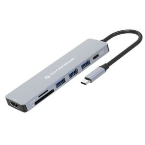 USB Hub Conceptronic 110519207101 Gr Multifarvet 100 W