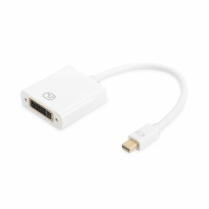 Mini DisplayPort til DVI-adapter Digitus AK-340406-001-W Hvid Sort