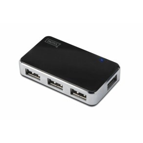 USB Hub Digitus DA-70220 Sort Sort/Gr