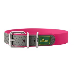 Hundehalsbnd Hunter Convenience Pink Strrelse M/L (42-50 cm)