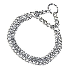 Hundehalsbnd Hs Sprenger Slvfarvet 2 mm Dobbelt Links (50 cm)