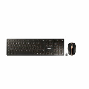 Tastatur og mus Cherry JD-9100ES-2 Sort Spansk qwerty
