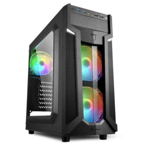 ATX Semi-t�rn kasse Sharkoon VG6-W RGB Sort