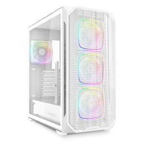 ATX Semi-t�rn kasse Sharkoon AK5M RGB Hvid