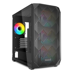 ATX Semi-t�rn kasse Sharkoon MK3 RGB Sort