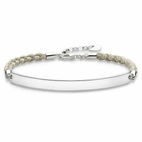 Armbnd til kvinder Thomas Sabo LBA0029-173-19 Slvfarvet Hvid 15-18 cm 19,5 cm