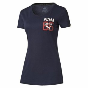 Kortrmet T-shirt til Kvinder Puma Style Athl Tee Mrkebl