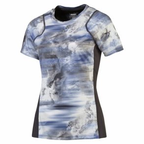 Kortrmet T-shirt til Kvinder Puma Graphic Tee Bl