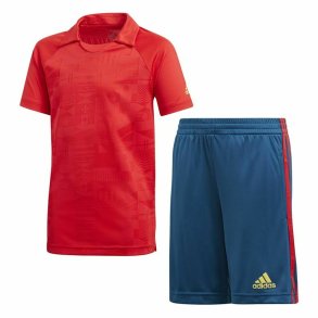 Tr�ningsdragt til b�rn Adidas Originals Bl� R�d