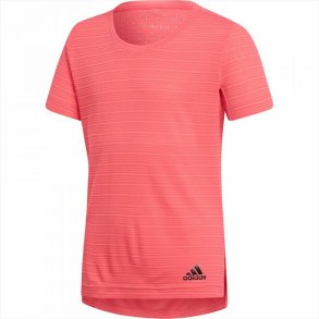 B�rne Kort�rmet T-shirt Adidas G CHILL TEE  Pink Polyester