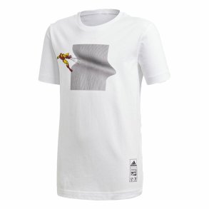Brne Kortrmet T-shirt Adidas Iron Man Graphic Hvid