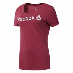 Kortrmet T-shirt til Kvinder Reebok Linear Hot Pink