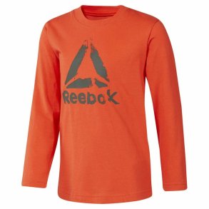 Langrmet T-shirt til Brn Reebok Boys Training Essentials Orange