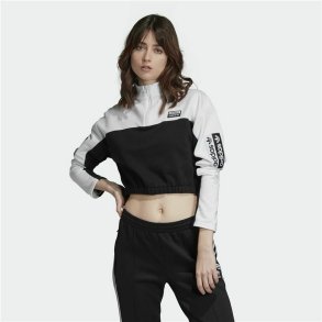 Kortrmet T-shirt til Kvinder Adidas Cropped  Hvid